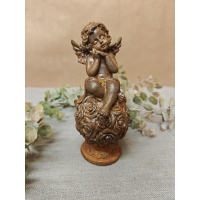 engel op rozenbol van gietijzer