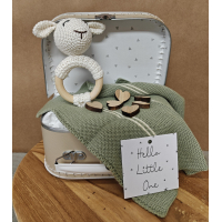 kraamcadeau zand/groen