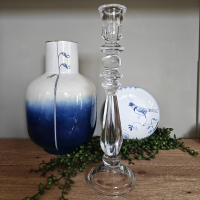 kandelaar van glas L