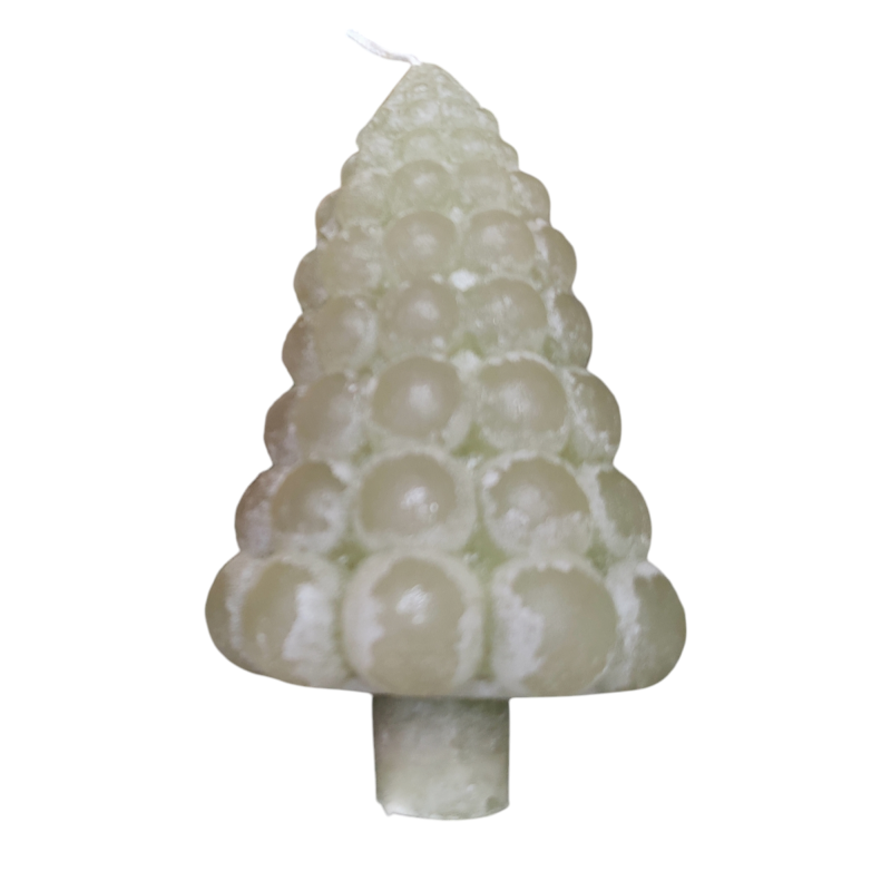 mosgroene boom bubble kaars