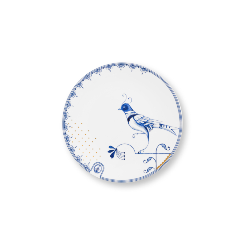Pip & The Blue Bird White, bord 18 cm