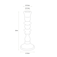 kandelaar van glas M