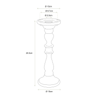 kandelaar van glas M