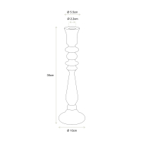 kandelaar van glas L