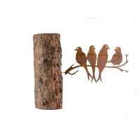 vogels op tak boomsteker