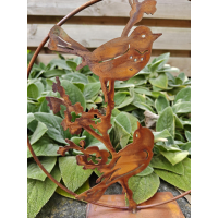 staande cirkel met vogels van ecoroest