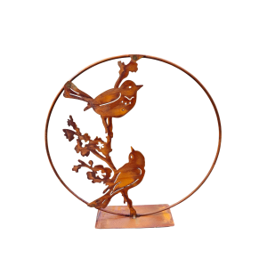 staande cirkel met vogels van ecoroest