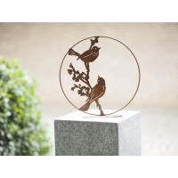 staande cirkel met vogels van ecoroest