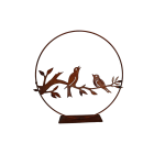 staande cirkel met vogels van ecoroest