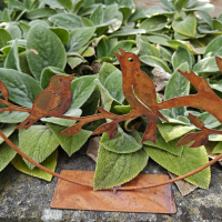 staande cirkel met vogels van ecoroest
