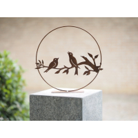 staande cirkel met vogels van ecoroest