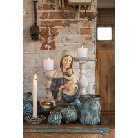 Maria beeld blauw
