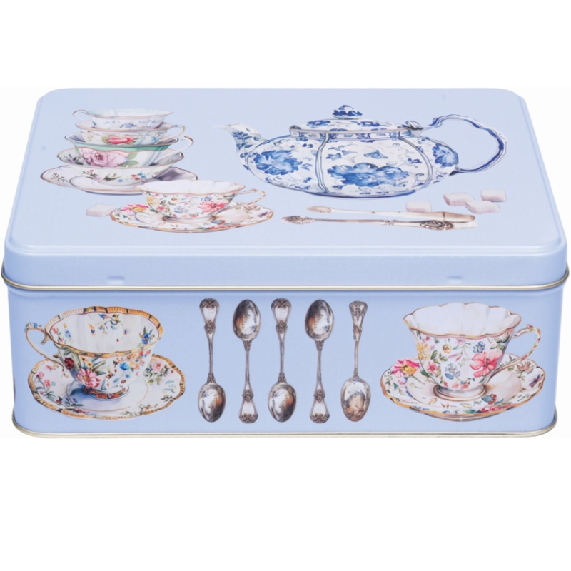 bewaarblik theekopjes/theepot vintage