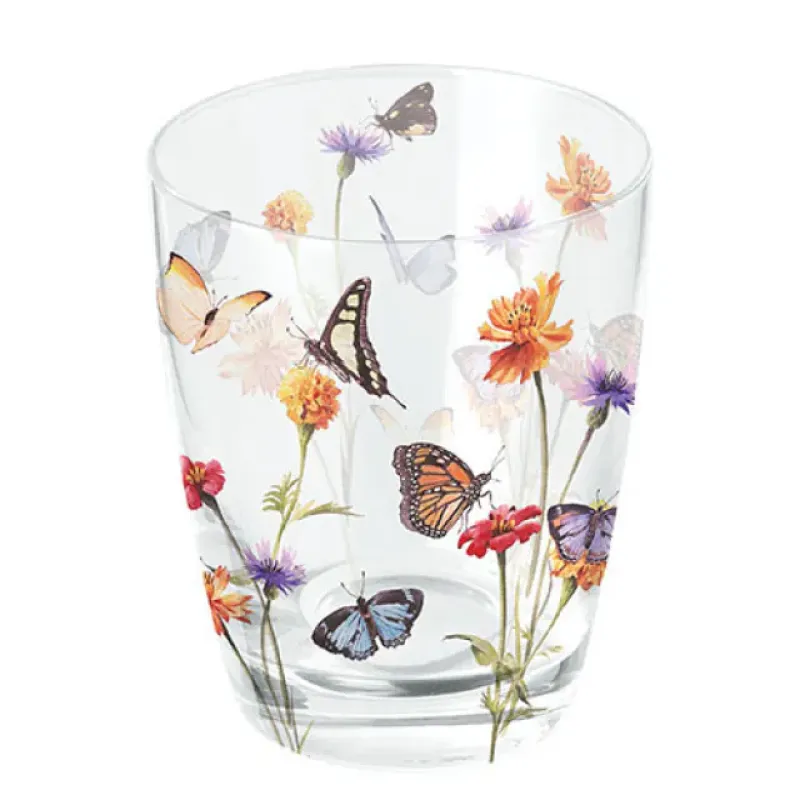 butterfly garden waterglas
