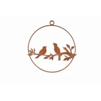 cirkel met 2 vogels om op te hangen