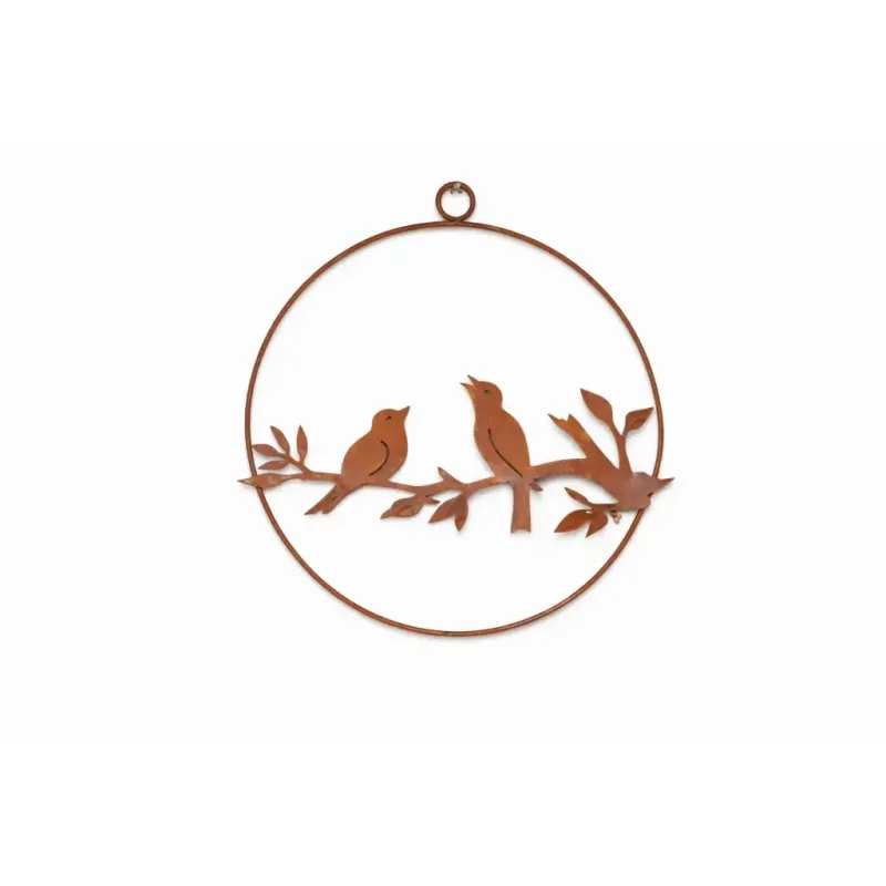cirkel met 2 vogels om op te hangen