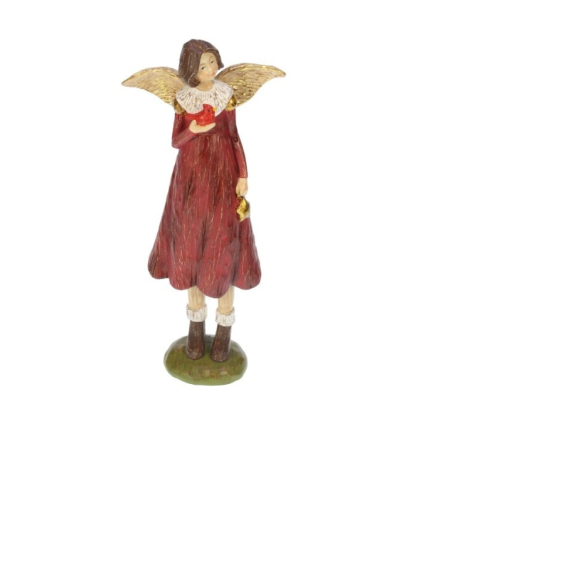engelmeisje met vogel, 28 cm
