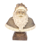 kerstman hulst buste op voet