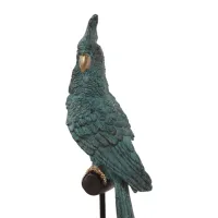 papegaai op stok 35 cm, blauw