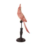 papegaai op stok 35 cm, roze