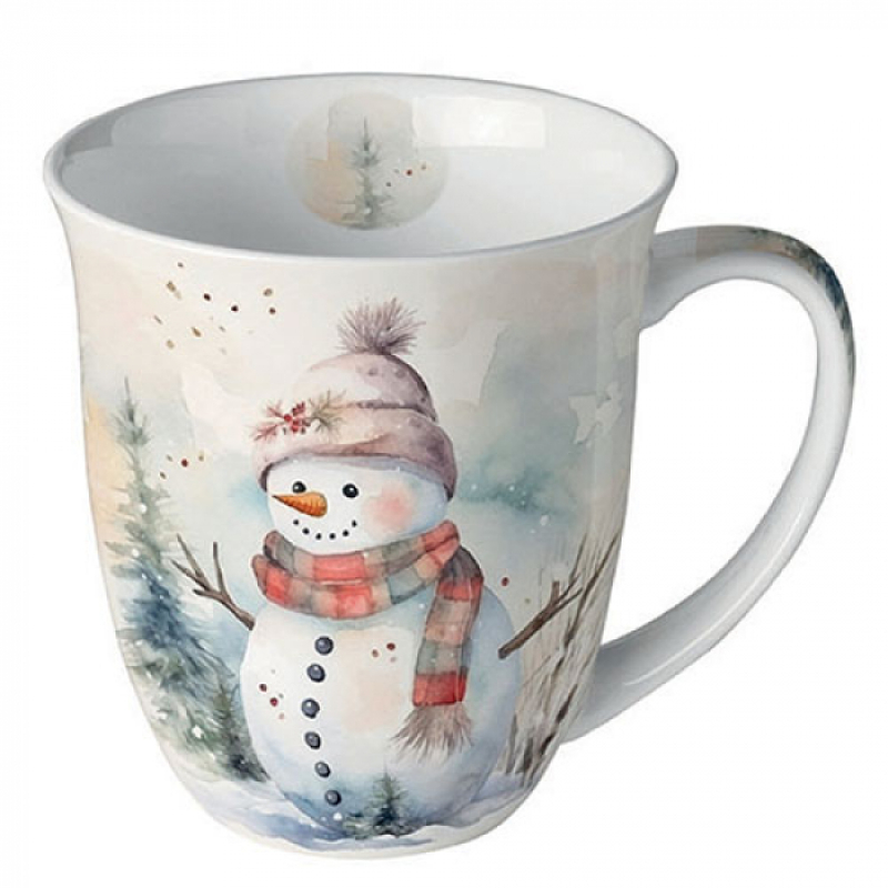 snowman in nature mok