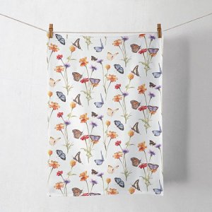 butterfly garden keukendoek