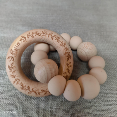 bijtring, rammelaar, naturel