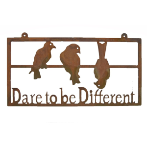 muurdecoratie, dare to be different muurdecoratie, dare to be different