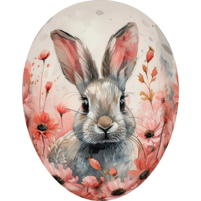 ei karton bunny in poppies