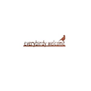 everybirdy welcome, wanddecoratie everybirdy welcome, wanddecoratie
