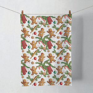 gingerbread cookies keukendoek