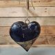 gerecycled hart blauw