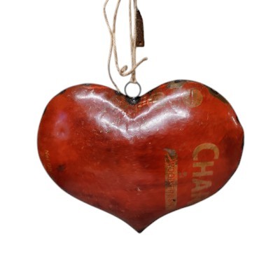 gerecycled hart rood