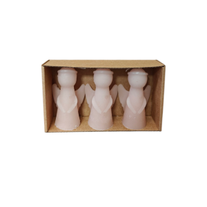 kerstengel kaars, set van 3
