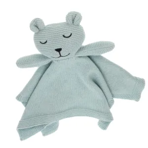 knuffeldoekje beertje, licht blauw knuffeldoekje beertje, licht blauw