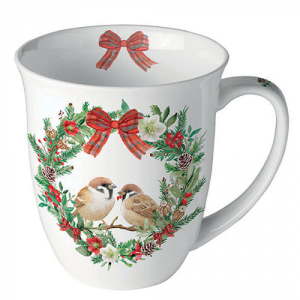 sparrows in wreath mok