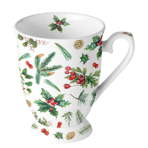 winter greenery, mok op voet