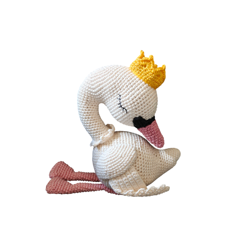 Victoria de zwaan gehaakt